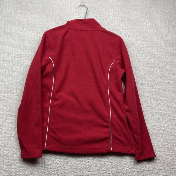 VTG Montreal Canadiens Polar Fleece Full Zip Jacket Wom M Red Ilanco NHL Hockey - Picture 11 of 15